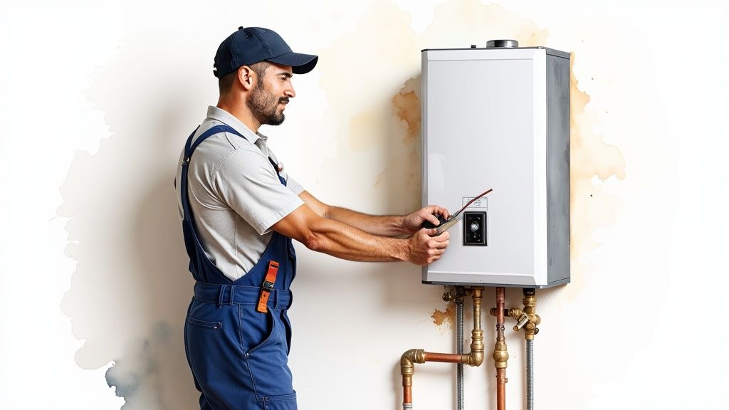 New water heater installation